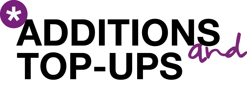 Additions Top Ups Logo | Del Grande Homes