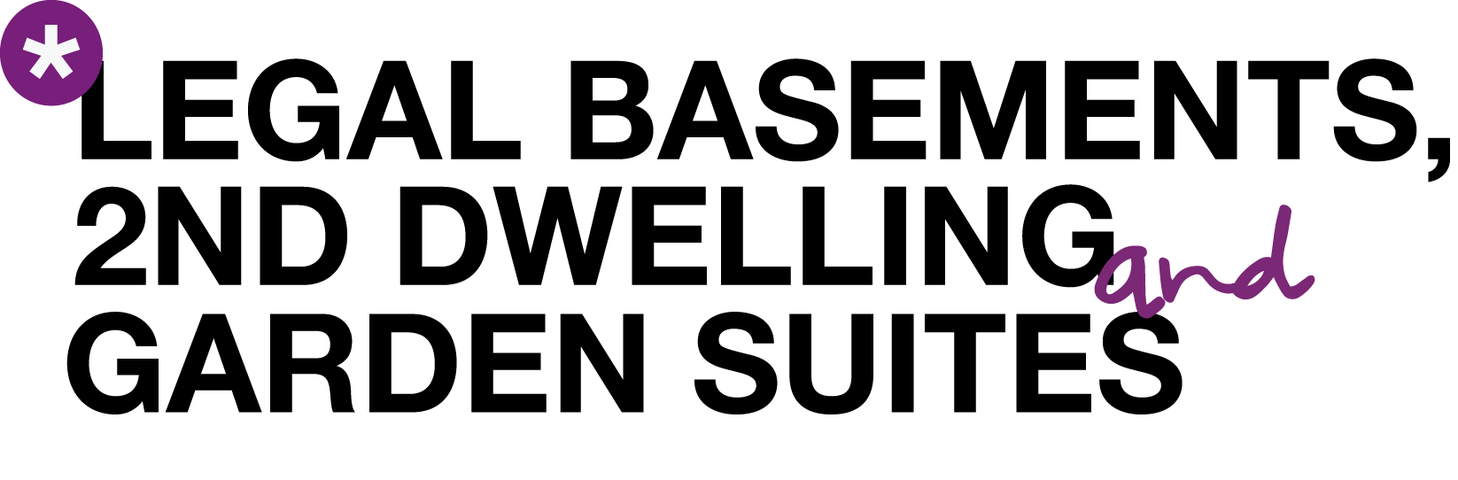 Legal Basements 2nd Dwelling Garden Suites Logo